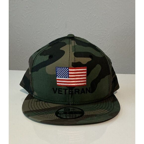 New Era Other - New Era 9Fifty Veteran Camo American Flag Snapback Hat Cap Coca-Cola‎